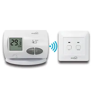 Radio Frequency Wireless Heating Digital Room Thermostat For Heating