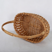 Direct van de fabriek: op maat gemaakte handgeweven rieten mand, bloemenmand, fruitmand, handmand voor picknick, opbergmand