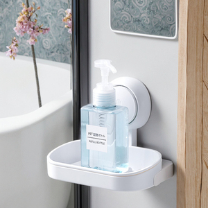 No Drill Adjustable Waterproof Vacuum Suction Cup Hook Wall Mount Vacuum <strong>Soap</strong> Dish <strong>Holder</strong> for Bathroom Accessories Storage - Product Image 1