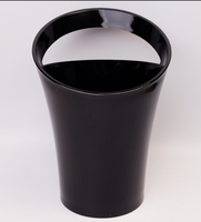Ember Es Bir Plastik 3.2L dengan Logo Kustom, Model Diagonal Single Lift untuk Ember Bar, Tahan Jatuh, Ramah Lingkungan, Portabel untuk Pesta KTV