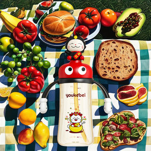 Kulomi Melody 650ml Auto Sippy Cups Botella de tetera de gran capacidad con pegatina de dibujos animados de verano Taza de agua portátil para bebidas al aire libre - Product Image 2
