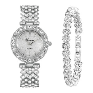 Ensemble cadeau de montres à quartz de luxe pour femmes gravées, 2 pièces, or rose, pour clients d'entreprise, VIP, anniversaire, Nouvel An - Product Image 4