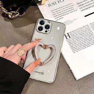 Funda de teléfono flotante galvanoplastia para Samsung galaxy <span class=keywords><strong>a22</strong></span> <span class=keywords><strong>a32</strong></span>, carcasa trasera de teléfono con soporte de metal - Product Image 3