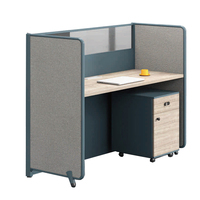 Tables de poste de travail de bureau, table de bureau pour ordinateur, chaise, bureau de studio, cloison de bureau, poste de travail portable pour 1 personne
