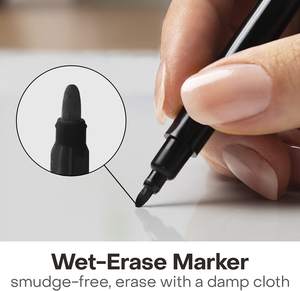 Pizarra blanca reutilizable para niños, tablero de poste pequeño, tamaño, borrado en seco, con marcador - Product Image 2