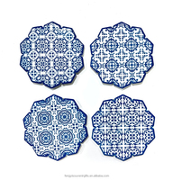 Sous-verres en céramique de haute qualité, fabriqués en usine, vente en gros, décoration intérieure, cadeaux souvenirs, tapis et coussinets, écologiques, peints à la main, doublure en liège