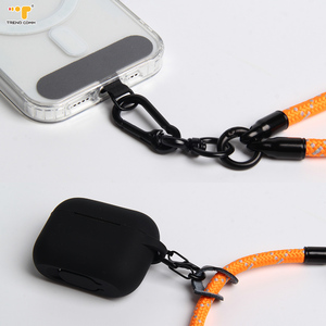 เคสโทรศัพท์มือถือแบบสะพายข้างสำหรับ <span class=keywords><strong>iPhone</strong></span> 15 PRO MAX 8มม. สายคล้องโพลีเอสเตอร์พร้อมที่ยึด airpods สำหรับแขวน - Product Image 3