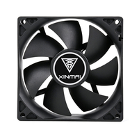 Nouveau ventilateur d'admission CPU noir 120 mm en gros pour usine, sans LED, à haut débit d'air (CFM), avec roulement fluide, pour une circulation directe de l'air frais