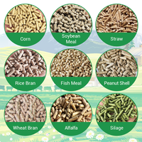 Machine à granulés d'aliments pour animaux Diesel pour la production d'aliments pour volailles et bétail à base de maïs, de céréales, de tourteaux de soja et d'alfalfa