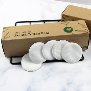 Tampons en <span class=keywords><strong>coton</strong></span> naturel pur en gros, démaquillant, tampons en <span class=keywords><strong>coton</strong></span> ronds pour le visage, tampons en <span class=keywords><strong>coton</strong></span> simples, grands tampons en <span class=keywords><strong>coton</strong></span>, Zhejiang Jinhua Facial 7 cm - Product Image 2