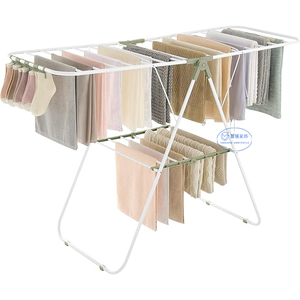 Séchoir à linge peu encombrant avec pince à chaussettes Séchoir pliable - Product Image 6