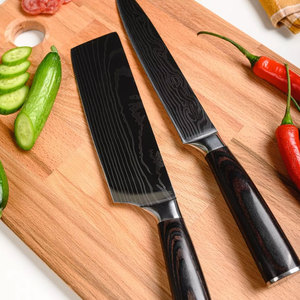 LEGACY BLADES Juego de Cuchillos de Cocina de Lujo de 5 Piezas de Acero de Damasco, Mangos de Madera Ambidiestros, Hojas Pulimentadas, Hechas a Mano, 67 Capas - Product Image 4