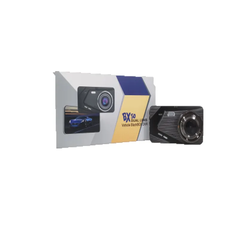 BX-50 Recorder Black Box Auto Camcorder Voor 180W En Achter 30W View Dash Cam 1280*720P 140 Graden 4 Inch Kleine Machine Recorder