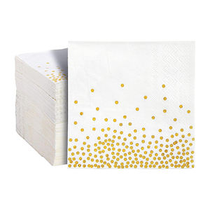 Tovaglioli di Carta in Polpa di Legno Bianchi Personalizzati con Logo per Feste e Cene all'Ingrosso - Product Image 4