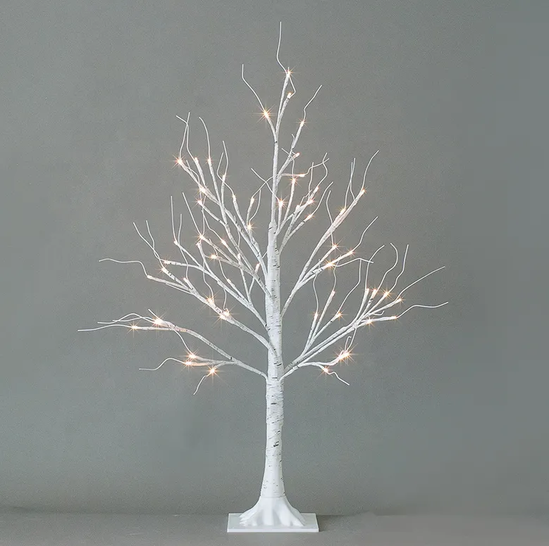 90cm Tabletop Decoration Branch led birch lights Indoor Christmas Wedding Bedroom Decoration White Twig Light Tree