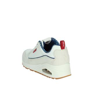 Skechers Donna Sneakers Blanc Bleu 38 Chaussures de marche - Product Image 2