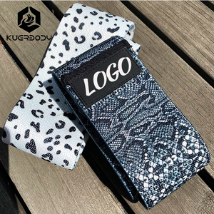 KUER Logo kaymaz kumaş direnç bantları döngü Camo popo Fitness bantları ağır kalça daire eğitim elastik ganimet bantları - Product Image 6