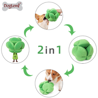 Jouet interactif de luxe en forme de brocoli pour chien, jouets pour chiens de haute qualité pour chiens de taille moyenne, accessoires pour animaux de compagnie simples et élégants, jouet à mâcher pour chien