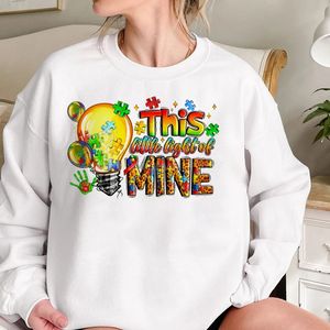 <span class=keywords><strong>This</strong></span> Is <span class=keywords><strong>Little</strong></span> <span class=keywords><strong>Light</strong></span> of <span class=keywords><strong>Mine</strong></span> Autism DTF Impresión de transferencia Hierro en pegatinas Sublimación Bolsas de ropa Ropa Lista para presionar - Product Image 2