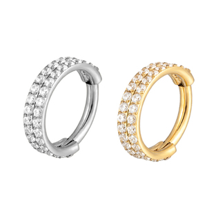 16G Clear Cubic zirconia Nariz Labio Anillo Conch Piercing Joyería Cartílago Daith Helix Tragus Rook Lobe Pendiente Nariz Anillo Aro - Product Image 1