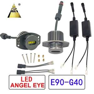 Anneaux LED <span class=keywords><strong>Angel</strong></span> <span class=keywords><strong>Eyes</strong></span>, halo ultra lumineux, COB <span class=keywords><strong>SMD</strong></span> 6000K blanc, 12V 40W, kit de rétrofit universel pour projecteur, accessoires pour éclairage de voiture - Product Image 4