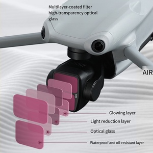 Filtre NDCPL réglable anti-reflet polarisant en ABS pour DJI Air 3 – Accessoire de protection d'objectif - Product Image 1