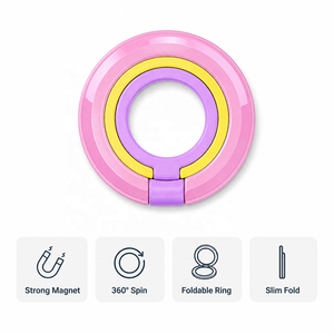 Supporto Magnetico Pieghevole N52 per Telefono con Anello Girevole a 360 Gradi per iPhone, Design Colorato a Contrasto - Product Image 5