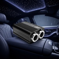 Kit d'Éclairage LED à Fibre Optique RGBW 32W avec Télécommande pour Contrôle par Application, Certifié IP20, en Alliage d'Aluminium, pour Plafond Scintillant