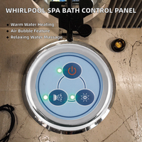DXD A006-A Panneau de commande intelligent pour spa à remous moderne bleu en ABS étanche avec massage à air, installation encastrée