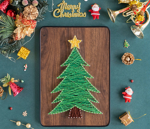 Jouets <span class=keywords><strong>de</strong></span> Noël personnalisés à faire soi-même, kit <span class=keywords><strong>de</strong></span> création <span class=keywords><strong>de</strong></span> string art, kit d'artisanat éducatif, couleurs pour enfants et adultes - Product Image 6