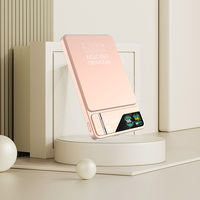 Batterie externe magnétique ultra-fine en alliage d'aluminium LF17, charge rapide sans fil 15W, écran TFT, support intégré, entrée Type-C