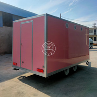 Custom 16 Ft Mobiele Bloemenwinkel Fruit Food Truck Food Catering Truck Aanhanger Food Kar Met Volledige Keuken