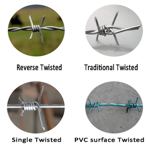 Diskon besar baru Brasil kawat Barb galvanis <span class=keywords><strong>1.6mm</strong></span> gulungan pagar kawat Alambre De Puas kawat berduri untuk pena peternakan - Product Image 3
