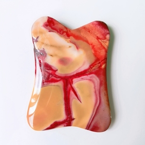 Cuidado personal de la belleza 2020 auténtico <span class=keywords><strong>jaspe</strong></span> de mookaite gua sha Ojo de piedra máscara de Punta guastone - Product Image 1