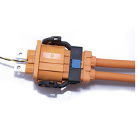 Connecteur de câble haute tension 95mm² 70mm² 50mm² Hvil Ev blindé en cuivre avec isolation PA66, connexion interverrouillable 23A-500A