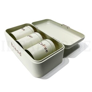 Metallo bianco casa regali da cucina bidone del pane/contenitore biscotto tè zucchero caffè scatola di pane e scatola di contenitori - Product Image 5