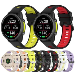 Nouveau bracelet sport en silicone de qualité supérieure à dégagement rapide, deux couleurs, silicone souple, étanche, compatible avec la montre intelligente Garmin - Product Image 1