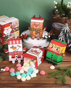 24 Cajas <span class=keywords><strong>de</strong></span> Regalo Navideñas con Diseño <span class=keywords><strong>de</strong></span> Papá Noel, Muñeco <span class=keywords><strong>de</strong></span> Nieve, Reno, Elfo, Alce, Cajas para Galletas y Dulces Navideños, Suministros <span class=keywords><strong>de</strong></span> Decoración para Fiestas Navideñas - Product Image 5