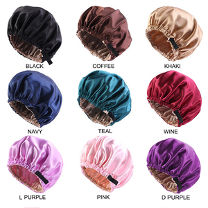 <span class=keywords><strong>Bonnet</strong></span> <span class=keywords><strong>de</strong></span> <span class=keywords><strong>Nuit</strong></span> Réglable Personnalisé Femme, Double Couche Réversible en <span class=keywords><strong>Soie</strong></span> <span class=keywords><strong>Satin</strong></span>ée pour Cheveux Bouclés - Product Image 2