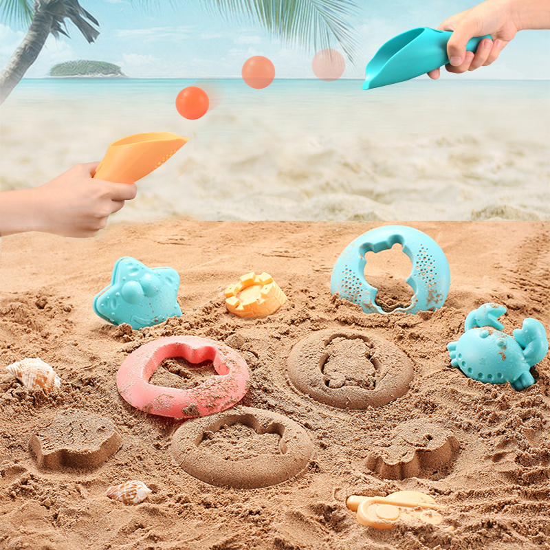 Pack De 4 Palas De Playa Y Nieve Para Niños – Juguetes De Arena De Colores Con Mango Largo De 40cm, Plástico Resistente, Fáciles De Montar Y Guardar, Ideales Para Verano E Invierno