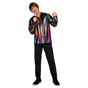 Disfraz de Discoteca para Mujer, Mono Brillante Retro con Pantalones Acampanados para Fiesta Temática de los 70, Actuación de Baile y Celebración de Festivales - Product Image 5