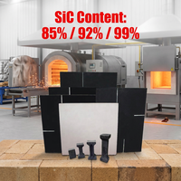Plaques en carbure de silicium 1400°C pour dégazage de fonderie d'aluminium, manchon de rotor, composant anti-usure haute température, commande en gros