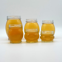 Mini bocaux en verre vides 25/35/50/75 ml pour emballage de nid d'oiseau de miel bouteille d'huile de noix de coco vierge bouchon à vis étanchéité pour gelée