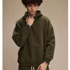 Ensemble 2 pièces hiver respirant grande taille pour homme – Pantalon de survêtement coupe droite et sweat à capuche zippé unisexe personnalisable avec logo – Streetwear en molleton - Product Image 2