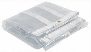 Bâche en PVC transparent résistant, tissée, imperméable, résistante aux UV, pour voiture et terrasse - Product Image 3