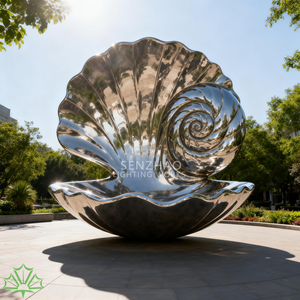 Escultura Moderna de Acero Inoxidable Pulido con Diseño Artístico Soldado Senzhao para Exteriores - Product Image 4