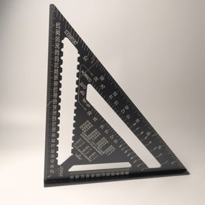Hot Selling Black 7/12 Inch Woodworking Metric Aluminum Alloy Triangle Ruler <strong>Speed</strong> <strong>Square</strong> - Product Image 6
