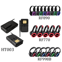 Transmitter Headset UHF Silent Dengan Bluetooth HT003 Sistem Transmitter Genggam untuk Sewa Klub Malam