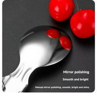 Ensemble de couverts pliants en acier inoxydable 304 de qualité alimentaire pour pique-nique et camping, cuillère, fourchette et couteau pliants avec sac