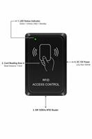 Lector/Escritor USB UHF RFID de Escritorio con Salida de Teclado para Sistemas de Control de Acceso, Control de Asistencia y Portones de Estacionamiento